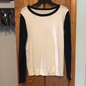 Black and white sweater